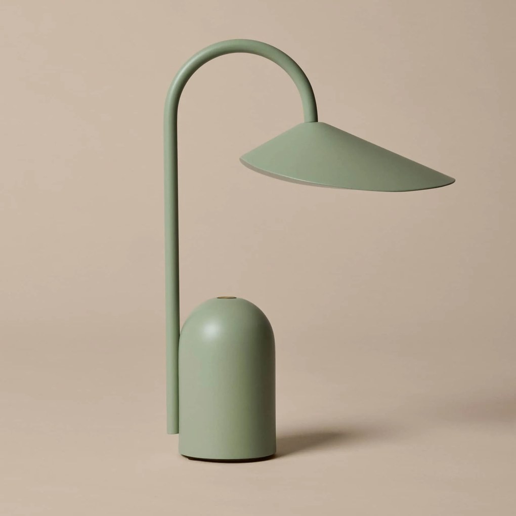 Ferm Living Stmievateľná LED lampa Arum Tea Green
