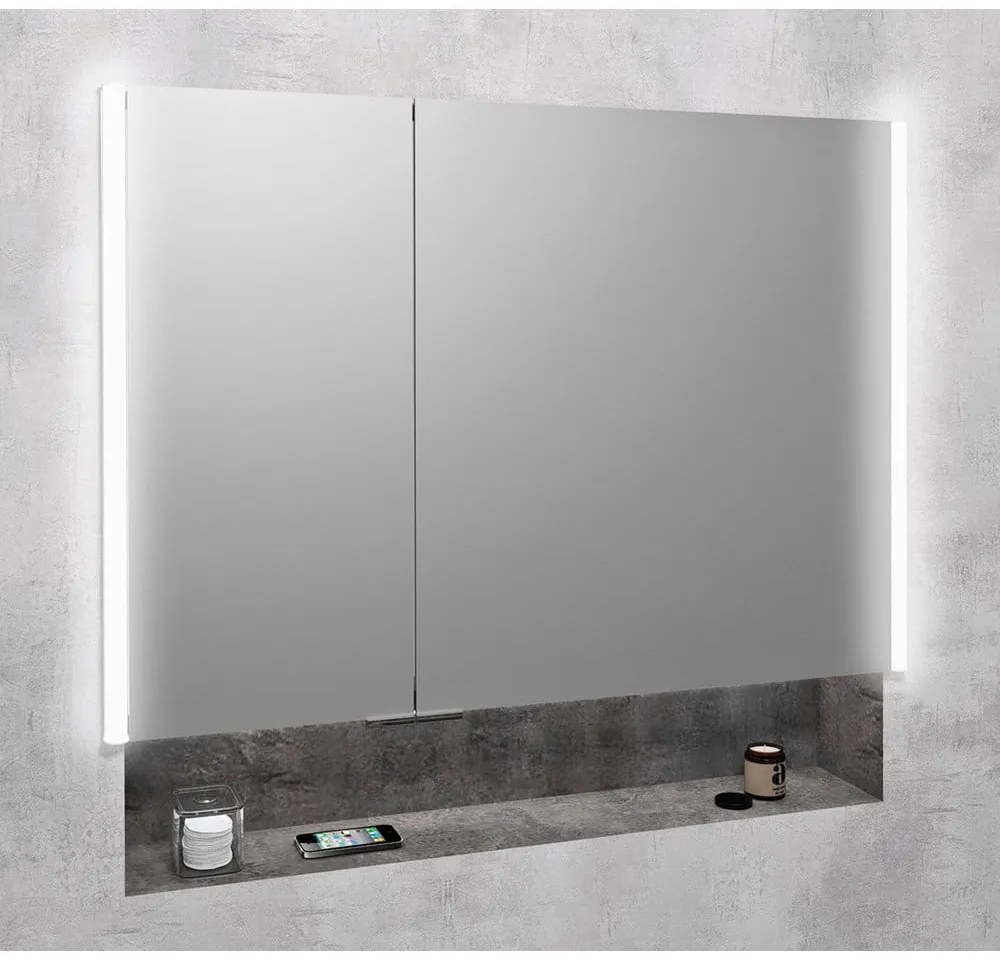 Sivá kúpeľňová skrinka 85,5x70 cm Integra – Sapho