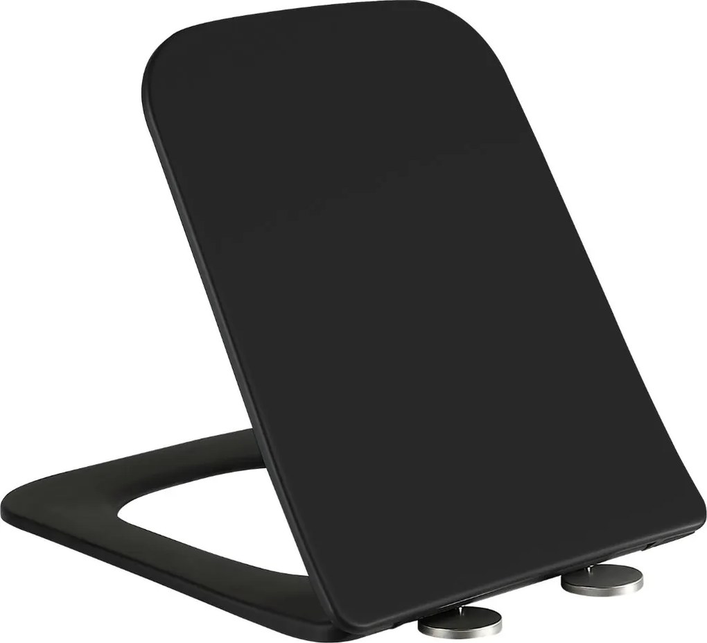 Erga Erga, WC sedadlo z duroplastu, série Mery, Toscana, čierna matná, ERG-V03-ND-SEATSH040-BK