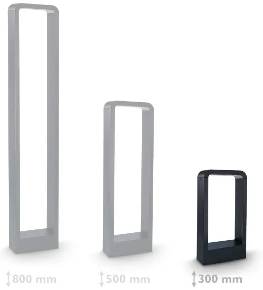 Brilagi - LED Vonkajšia lampa BARI LED/7W/230V 3000/4000/6000K IP54 30 cm