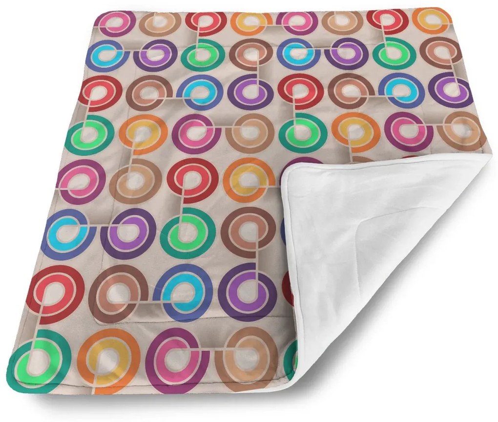 Sablio Deka pre bábätko Farebné špirály - 90x120 cm