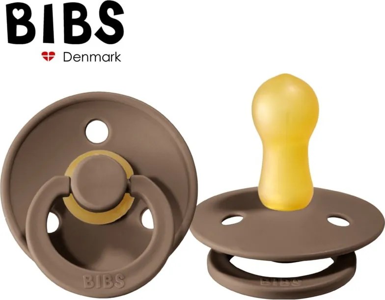 BIBS Cumlík Dark Oak S – prírodný kaučuk pre novorodencov (0m+)