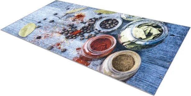 Protišmykový koberec / behúň ANDRE 33550 modrý / zelený