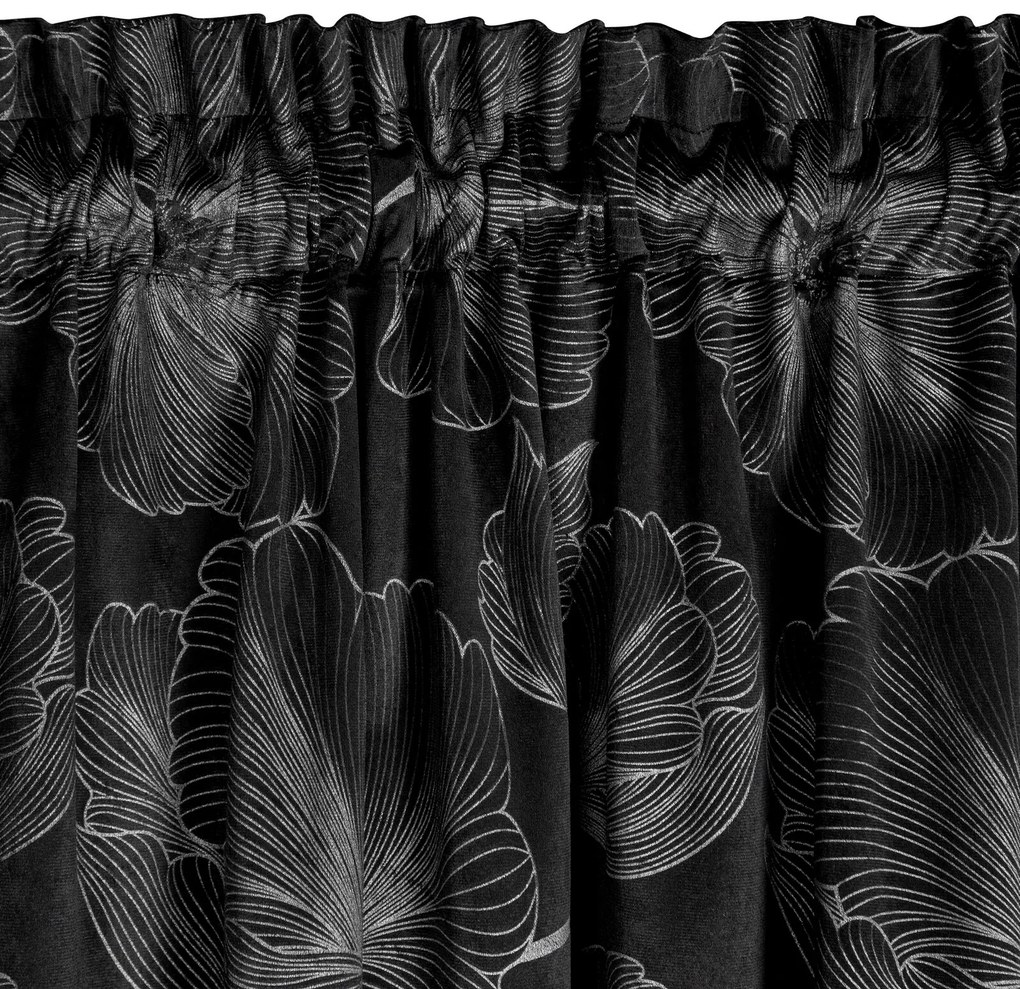 ZATEMŇOVACÍ ZÁVES NA PÁSKE STELLA 140X300 CM KVETY