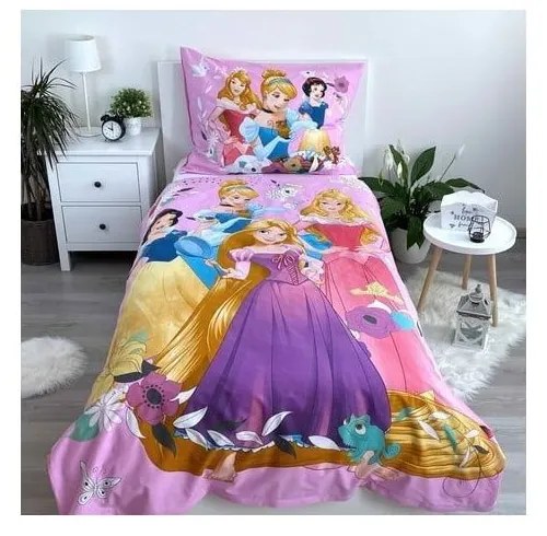 Bavlnené detské obliečky na jednolôžko 140x200 cm Princess - Jerry Fabrics