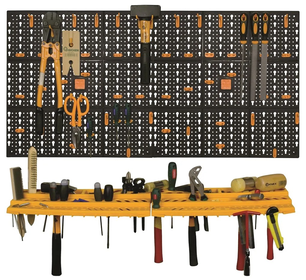 ARTPLAST Veľká nástenná sada s držiakmi a háčiky