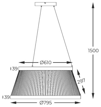 Zuma Line MD3328-2M-3BT - LED Stm. luster BALL LED/53W/230V 2700-6000K čierna + DO