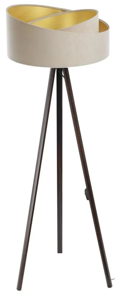 Stojacia lampa GALAXY 1xE27/60W/230V béžová/wenge