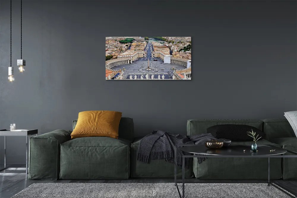 Obraz na plátne Rome Vatican square panorama 125x50 cm