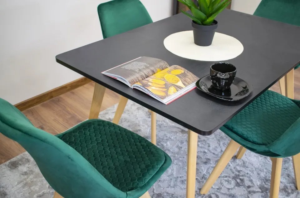 TRENDIE Jedálenský stôl BENY 120x80 čierny