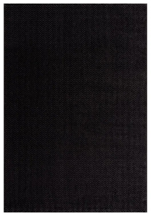 Dekorstudio Jednofarebný koberec FANCY 805 - čierny Rozmer koberca: 140x200cm