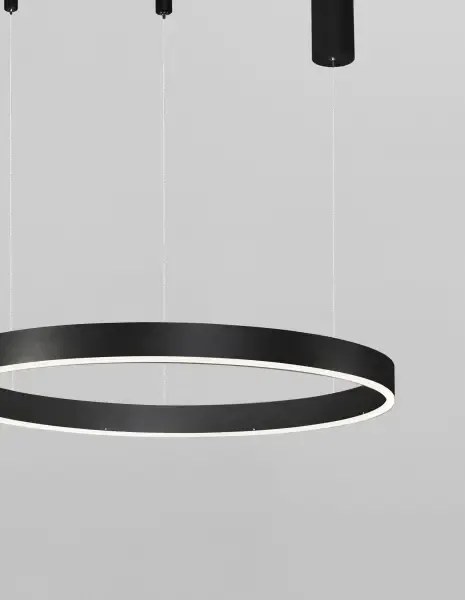 LED luster Motif 60 čierne stmievateľné