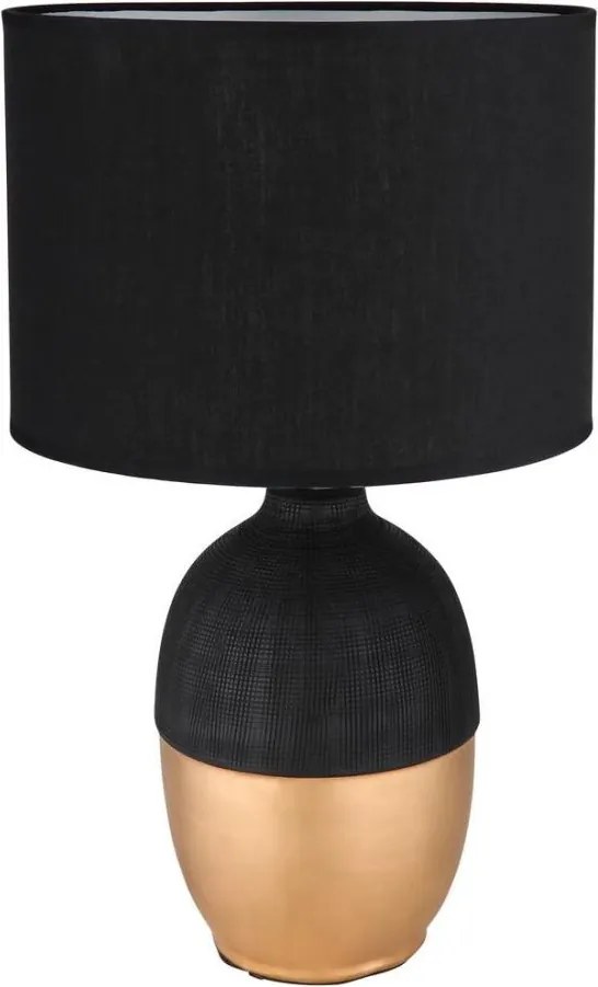 Globo 21627B - Stolná lampa VALENTINO 1xE14/40W/230V čierna