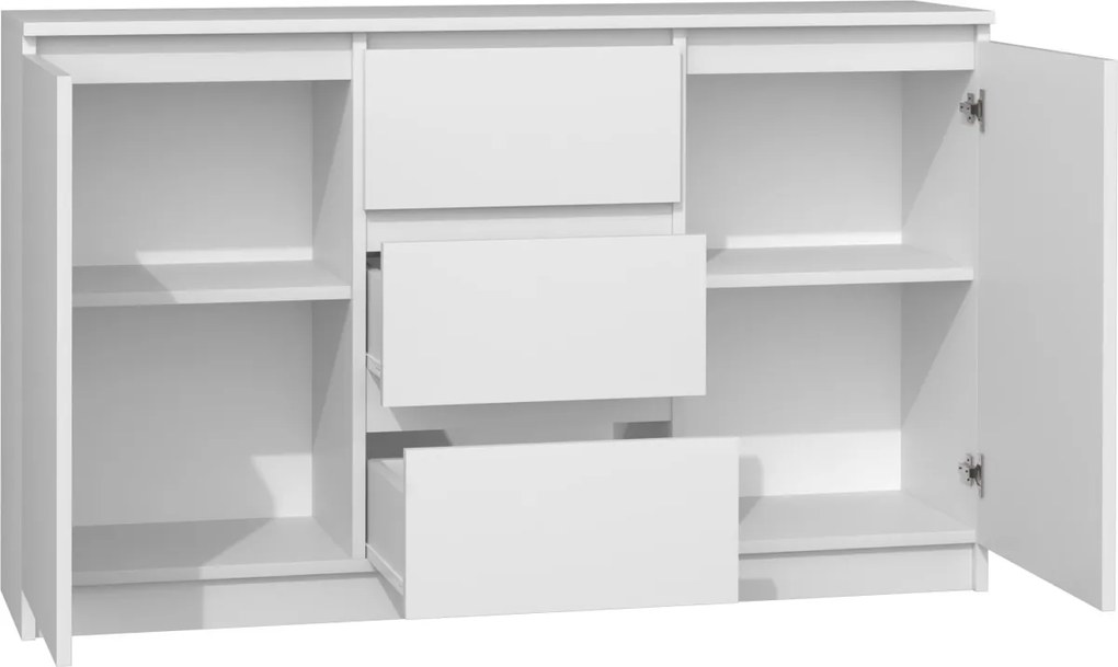 Komoda 2D3S Saloe biela