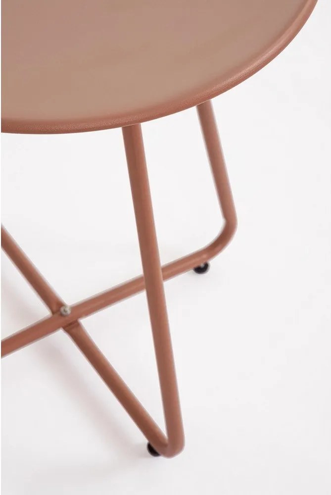 Oceľový okrúhly záhradný stolík ø 45 cm Jable – Bizzotto