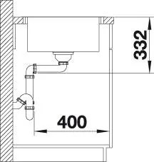 Nerezový drez Blanco LEMIS XL 6 S-IF Compact nerez kartáčovaný