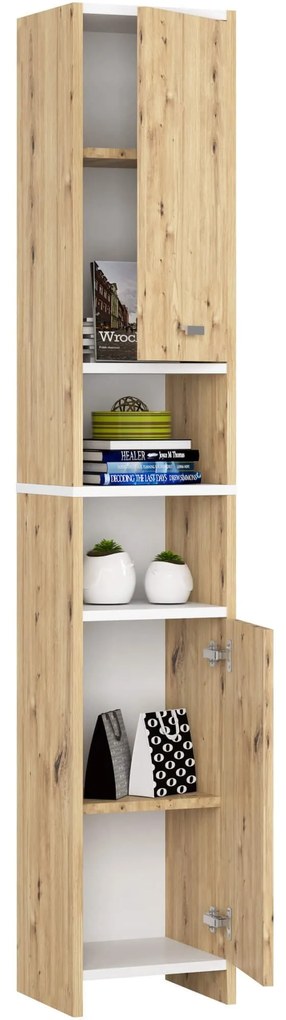 Kúpeľňová skrinka BETI 180 cm dub remeselný/biela