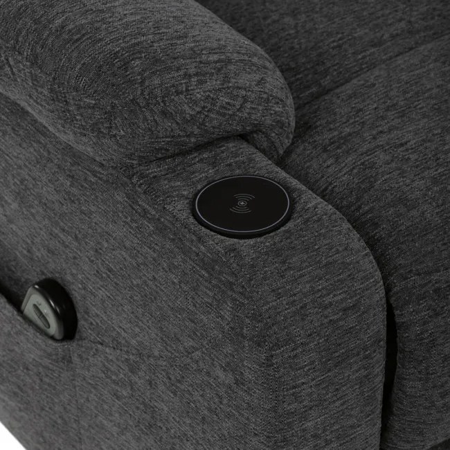 Polohovacie kreslo sivé, elektrické TV-S8348 GREY2