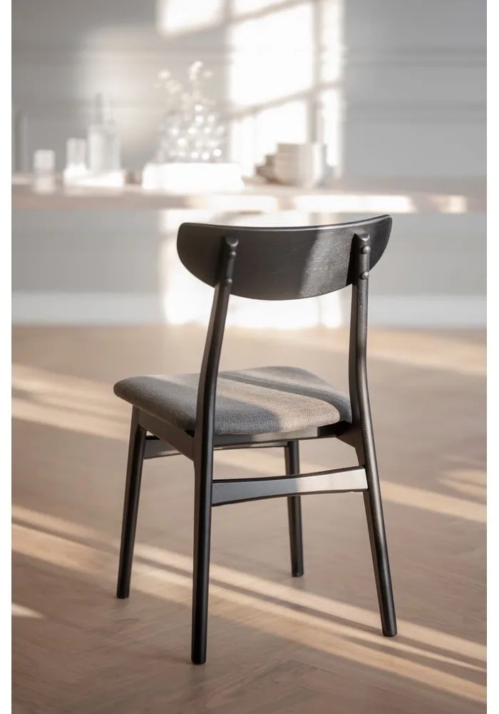 Čierne jedálenské stoličky v súprave 2 ks Rodham - Rowico