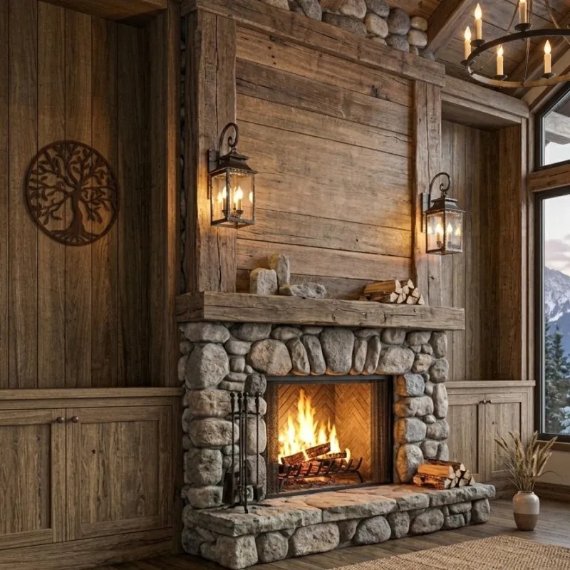 Drevený strom života na stenu kruh | SENTOP HDF0155-S