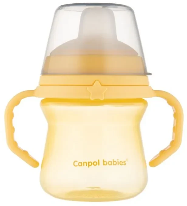 Canpol Babies Silikónový hrnček FirstCup 150ml, yellow