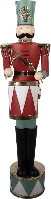 Kovová dekorácia Luskáčik Nutcracker - 33*33*121 cm