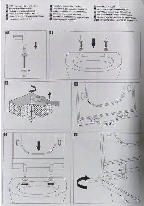 Cersanit Metropolitan, toaletné sedátko z duroplastu s pomalým zatváraním, biela, OK581-009-BOX