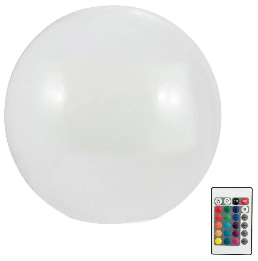 Polux LED RGBW Solárna lampa BALL LED/3,2V pr. 20 cm IP65 + diaľkové ovládanie SA1939