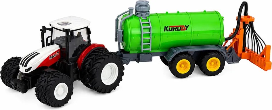 LEAN Toys Poľnohospodársky traktor s postrekovačom tekutých hnojív, diaľkovo ovládaný, RC 1:24