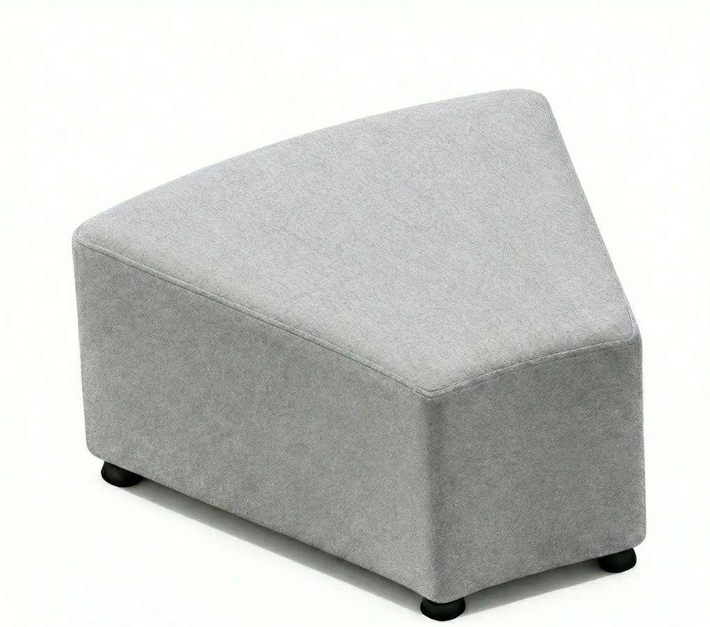 Sedačka LEA, trojuholník, svetlo sivá