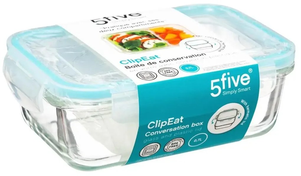 Sklenená nádoba na potraviny Clipeat 700 ml