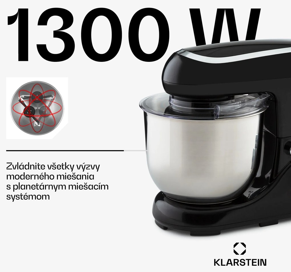 Klarstein Bella Pico 2G, kuchynský robot, 1300 W, 1,7 PS, 6 stupňov, 5 l