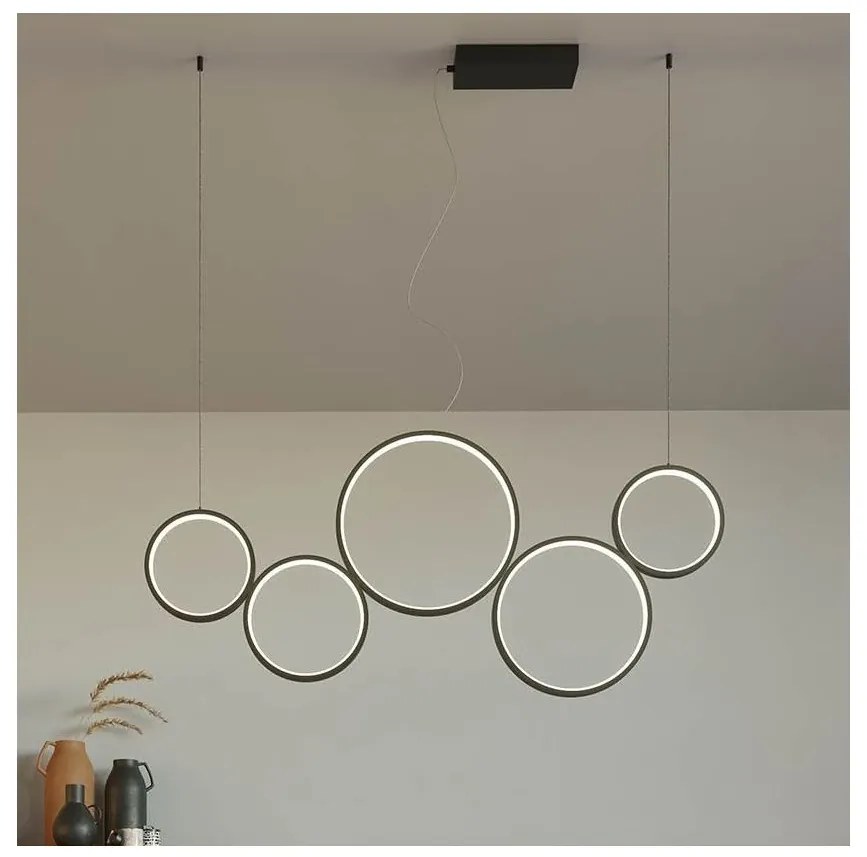 Redo 01-3384 - LED Stmievateľný luster na lanku ATHENA LED/40W/230V CRI98 čierna