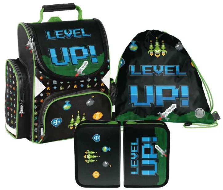 3-dielny školský set pre chlapcov LEVEL UP !
