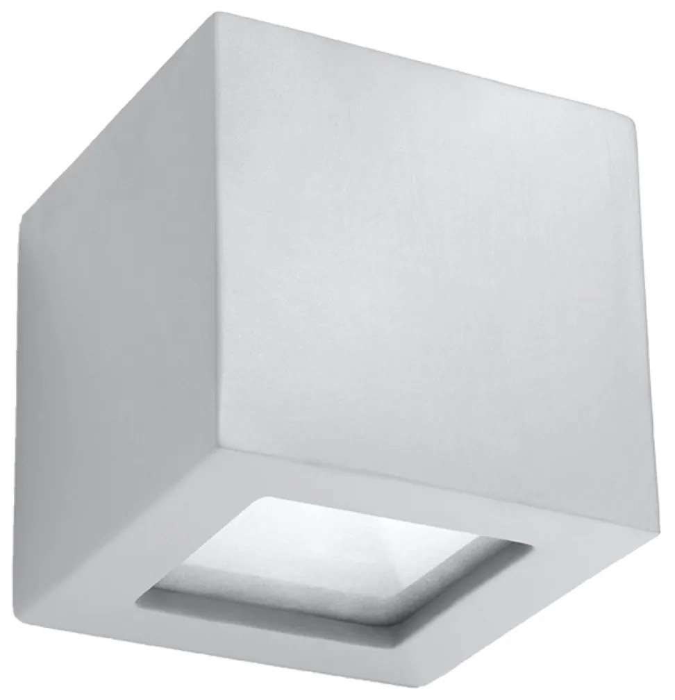 Nástenné svietidlo Leo, 1x sivé keramické tienidlo