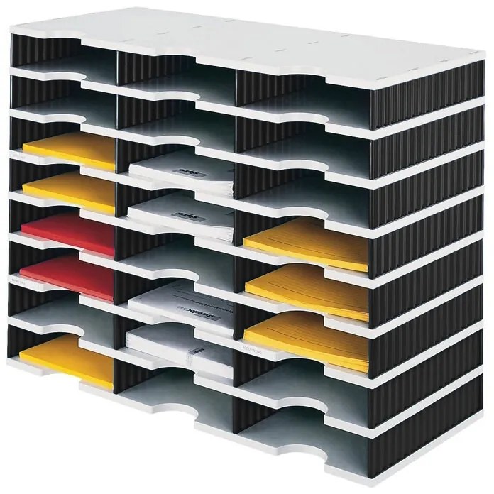 Triediace moduly, 24 priehradok, čierna