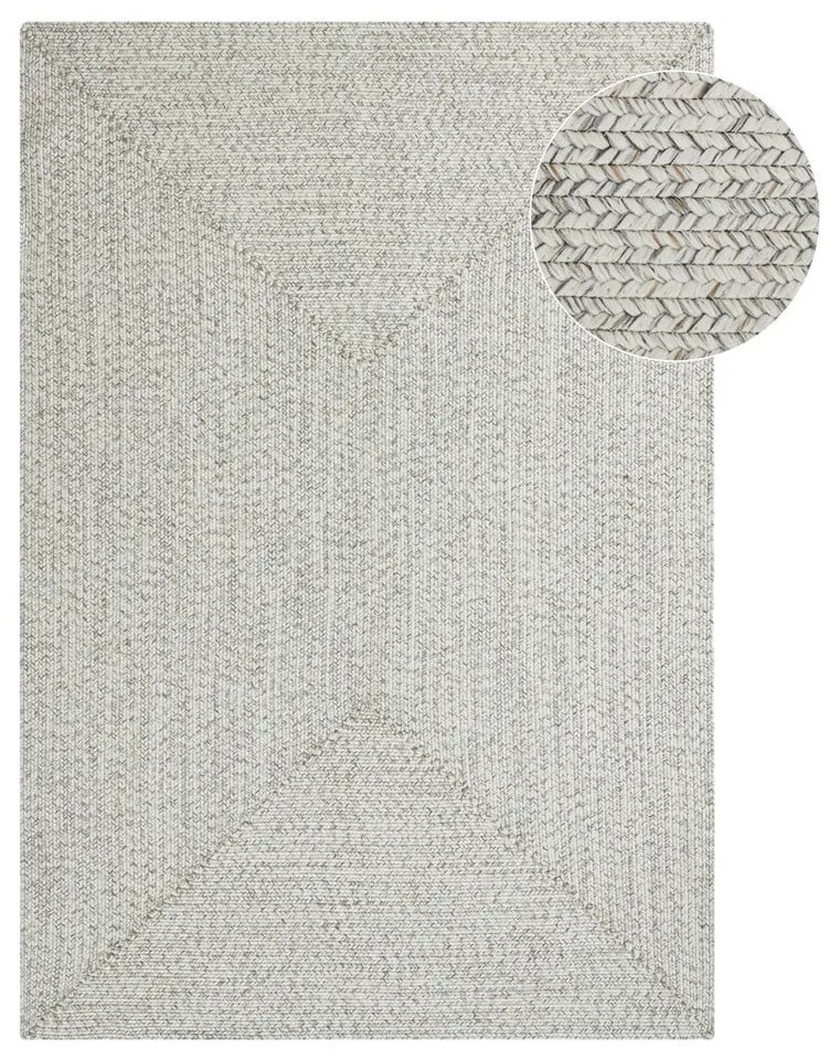 Biely/béžový vonkajší koberec 230x160 cm - NORTHRUGS