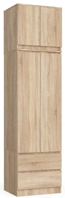 Skriňa s nadstavcom S 60 cm 2D 2SZ CLP dub sonoma