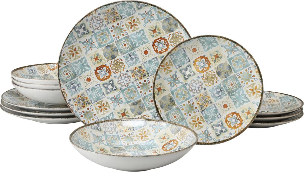 XXXLutz JEDÁLENSKÝ SERVIS Mosaik 12-dielne Creatable - Online Only bytové doplnky - 007768072602