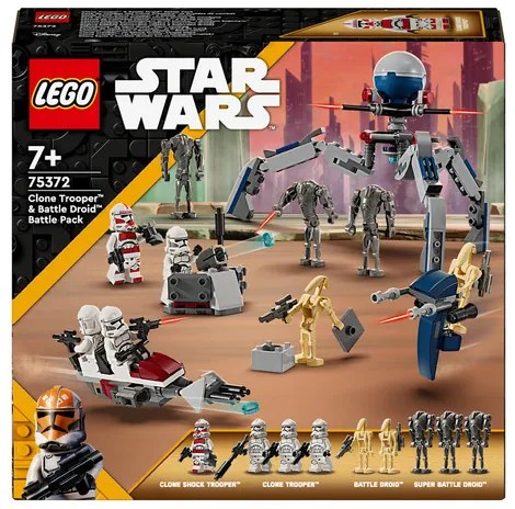 Lego®  Star Wars 75372 Bojový balíček Klonového vojaka a Bojového droida  (100378734)