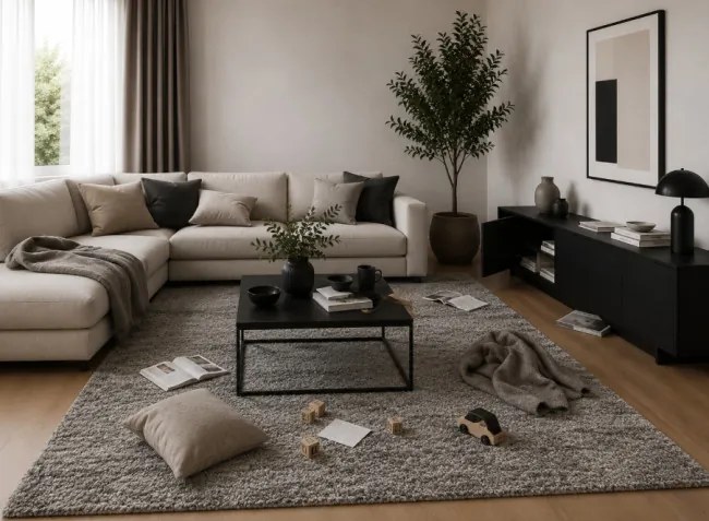 Koberec MOSSO 8251 tmavosivý