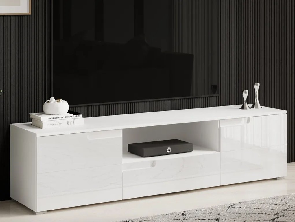 TV skrinka Spice, biela lesk