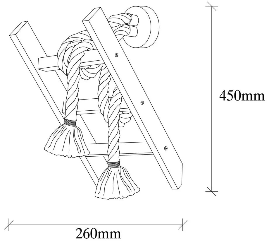 Nástenné svietidlo v prírodnej farbe Erebos – Opviq lights