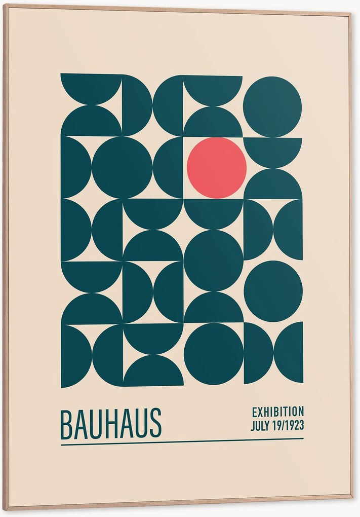 Nástenná dekorácia v ráme Bauhaus
