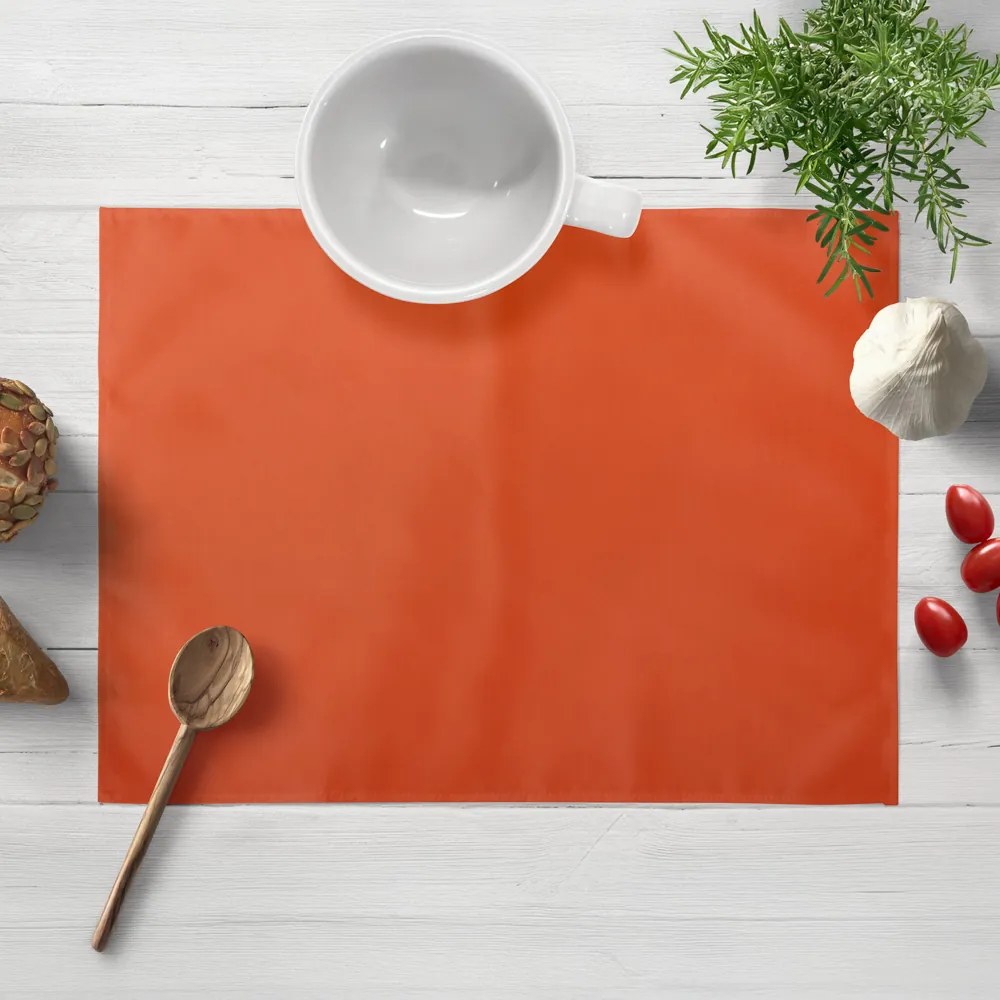 Biante Saténové prestieranie na stôl polyesterový Satén LUX-045 Tehlovo červené 30x40 cm