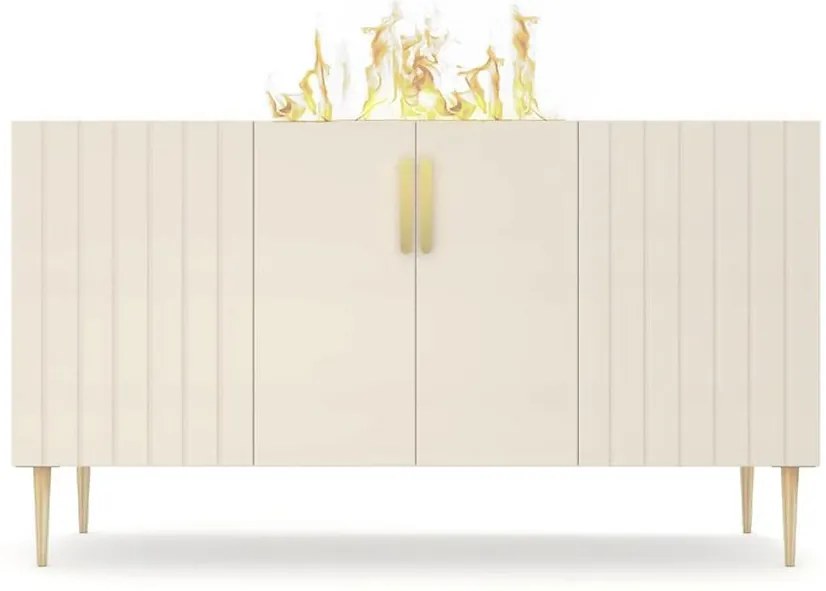 Elektrický krb Prins 500r  béžový