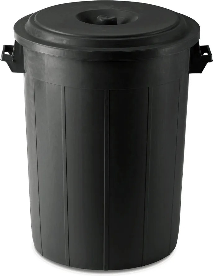 STEFANPLAST Odpadkový kôš Drum 70 l, čierny - bez veka