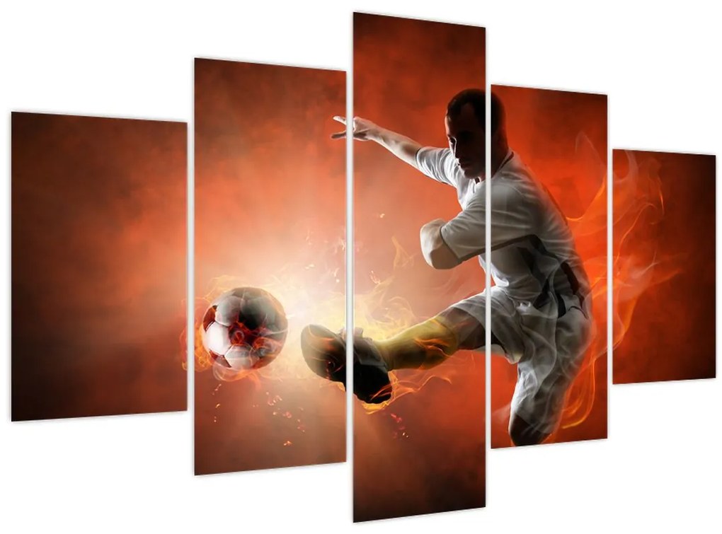 Obraz - Futbalista (150x105 cm)