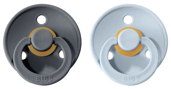 BIBS Colour cumlíky z prírodného kaučuku veľkosť 2: Iron - Baby Blue