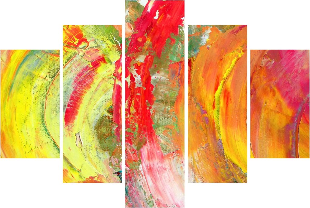 Obraz abstrakcie - maľba (150x105 cm)